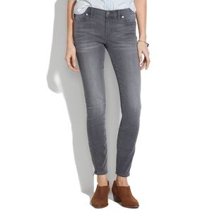 Madewell 8” rise ankle zipped jeans